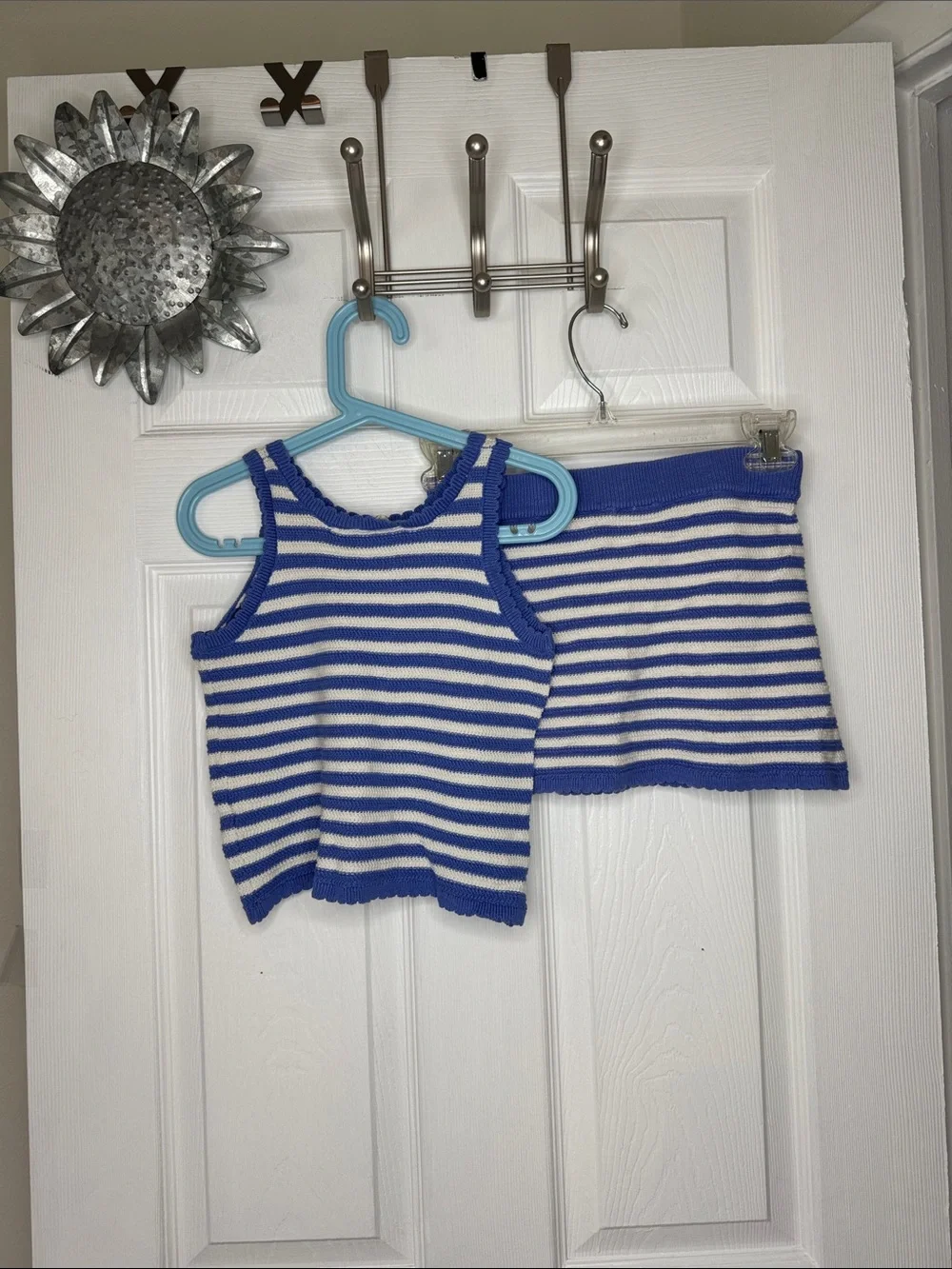 Jessica Simpson Girl’s Cotton Crochet Tank Top and Skirt Set 2 pc Sz S (7)